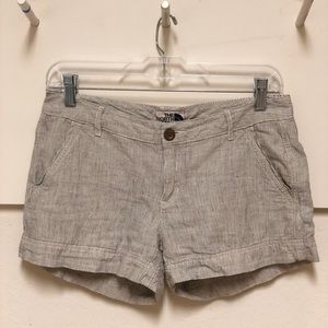 white and black striped shorts!!